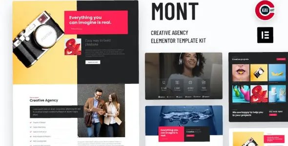 Mont – Agency Elementor Template kit
