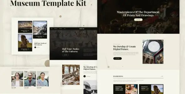 Ozeum – Modern Art Gallery & Museum Elementor Template Kit